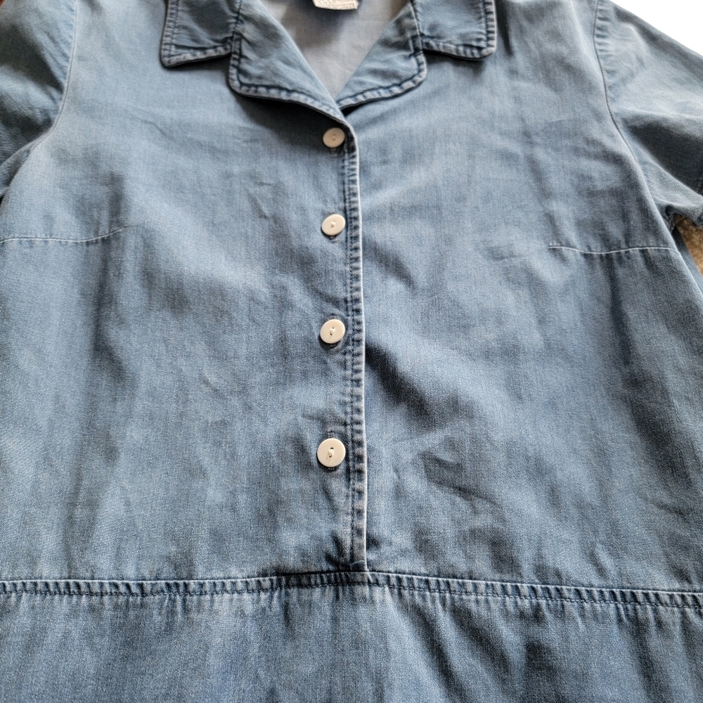 Talbots Light Blue Denim Mini Dress - Picture 2 of 10
